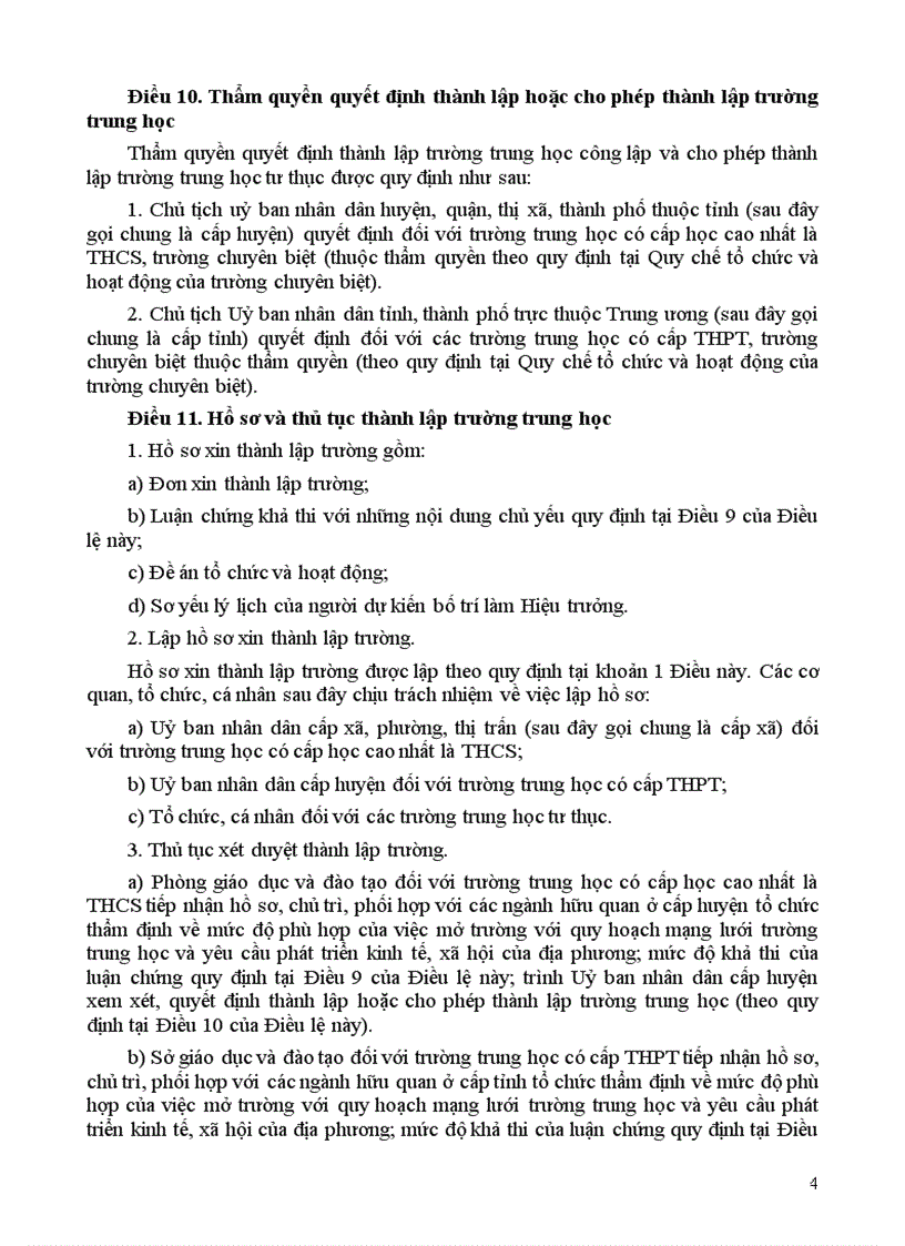 image for page Điều lệ trường THPT