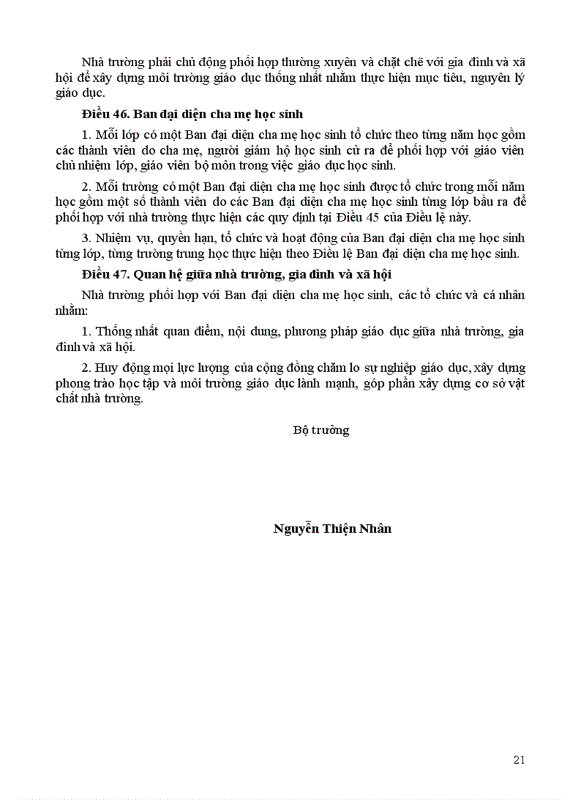 image for page Điều lệ trường THPT