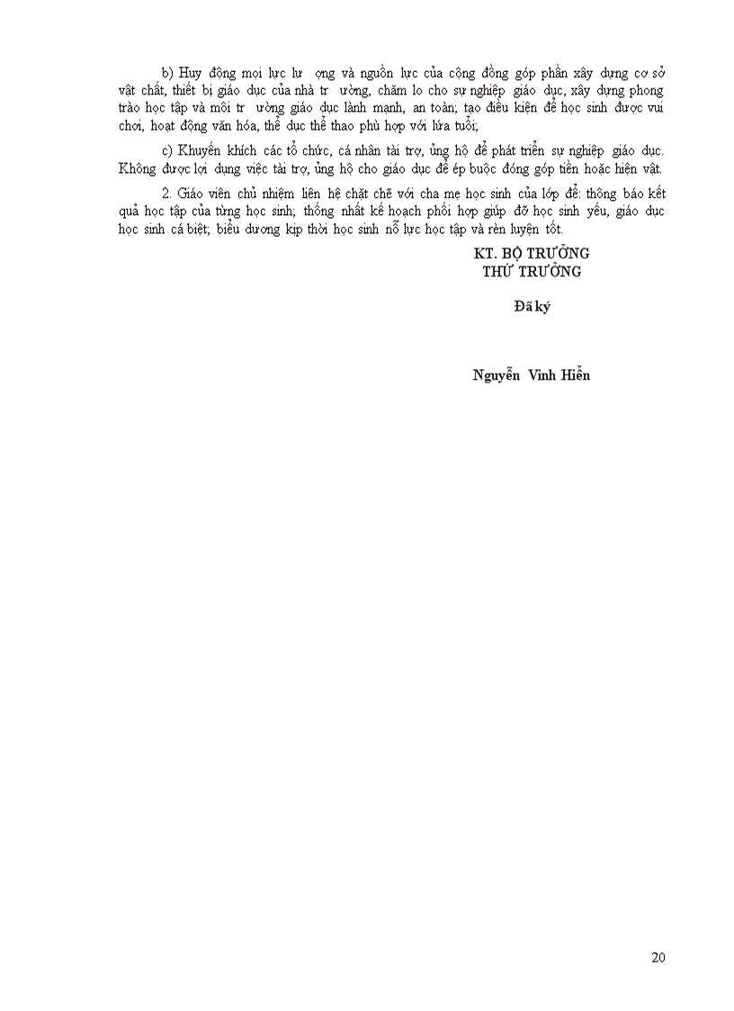 image for page Điều lệ trường tiểu học mới