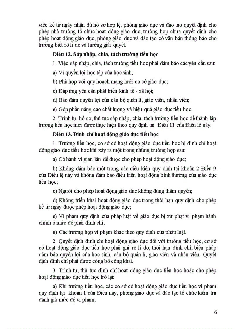 image for page Điều lệ trường Tiểu học Sửa đổi