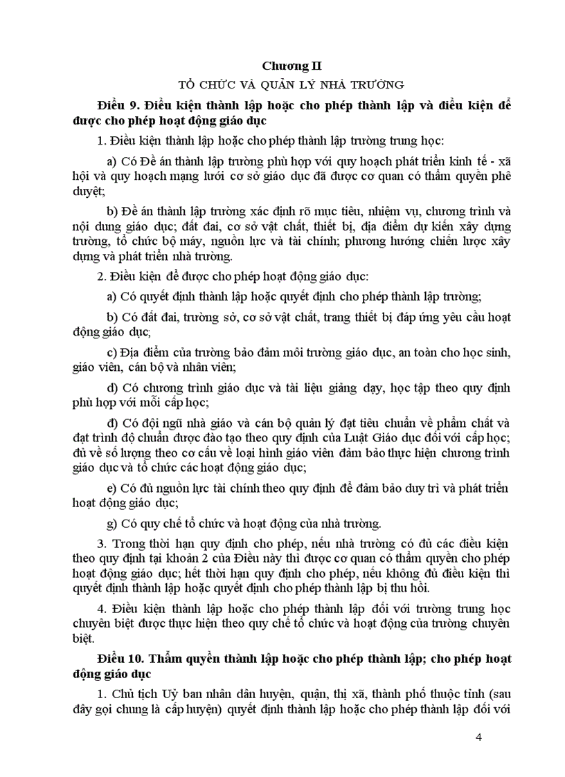 image for page Điều lệ trường