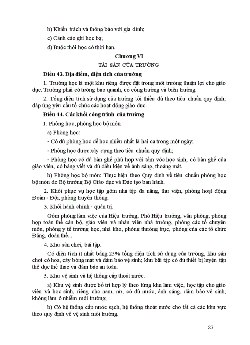 image for page Điều lệ trường