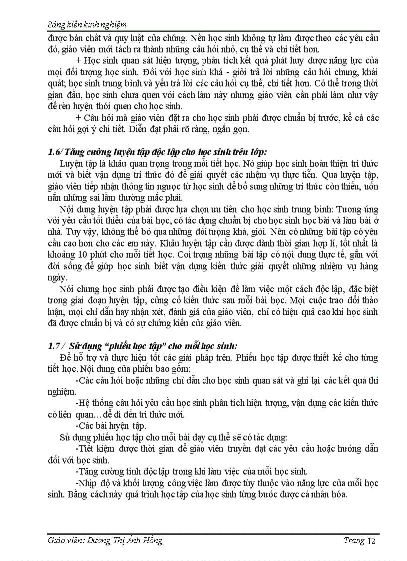 image for page Đổi mới phương pháp dạy học bộ môn vật lí 6