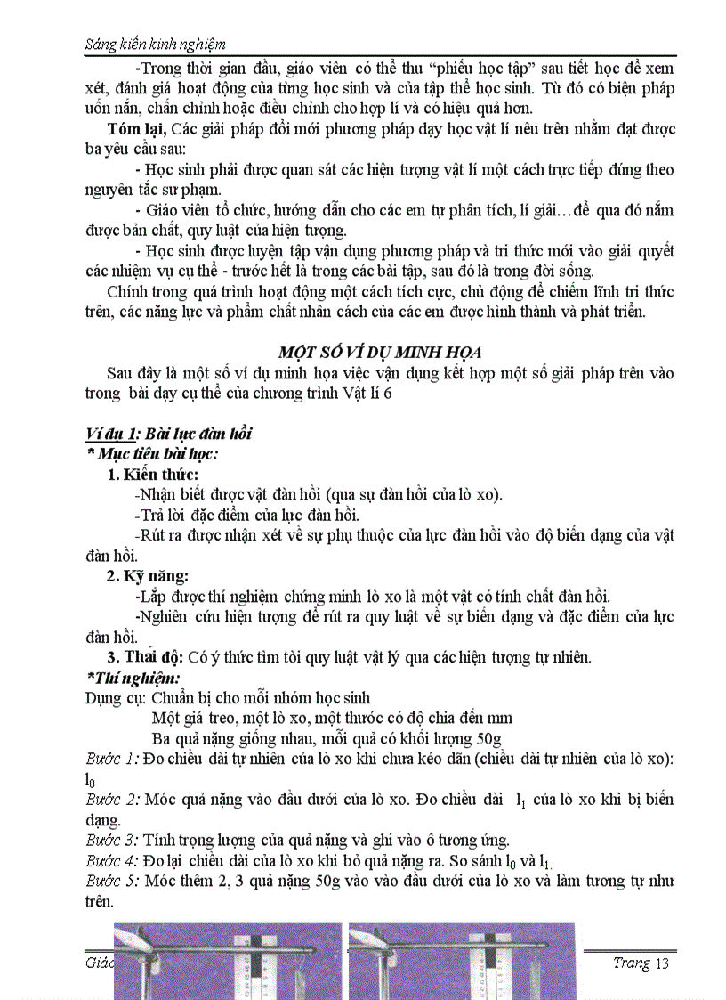 image for page Đổi mới phương pháp dạy học bộ môn vật lí 6