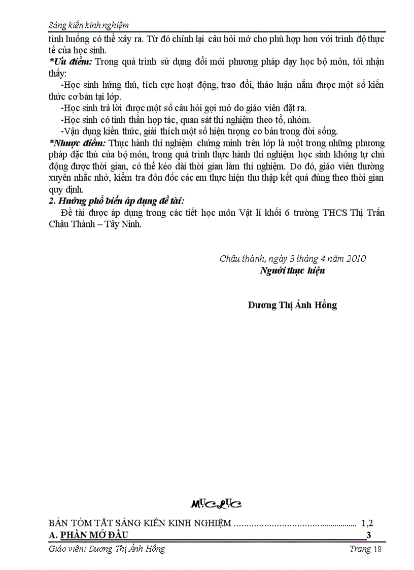 image for page Đổi mới phương pháp dạy học bộ môn vật lí 6