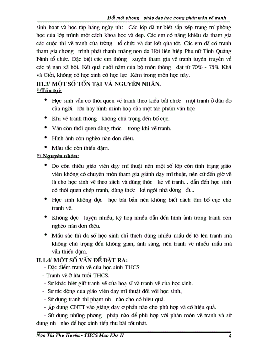 image for page Đổi mới phương pháp dạy học trong phân môn vẽ tranh