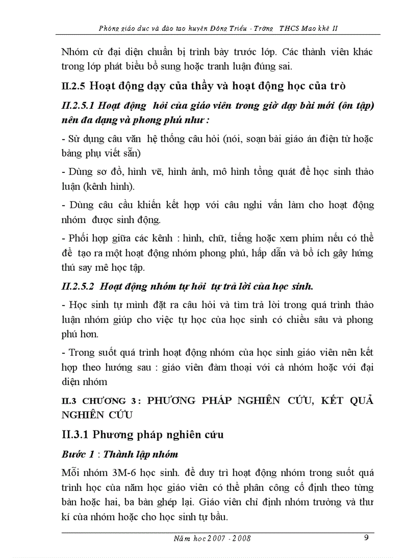 image for page Đổi mới PP dạy học và phát huy tính tích cực chủ động của HS trong dạy học Sinh học bằng PP hoạt động nhóm