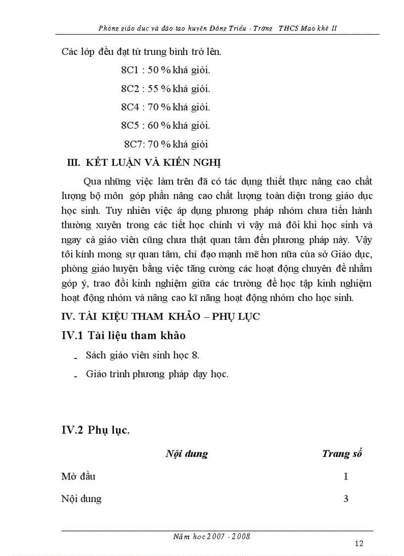 image for page Đổi mới PP dạy học và phát huy tính tích cực chủ động của HS trong dạy học Sinh học bằng PP hoạt động nhóm