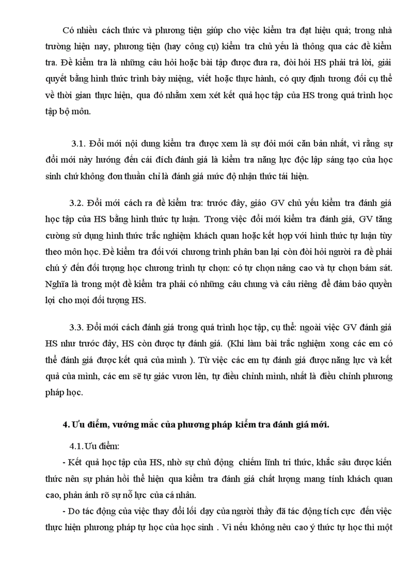 image for page Đổi mới PP kiểm tra đánh giá