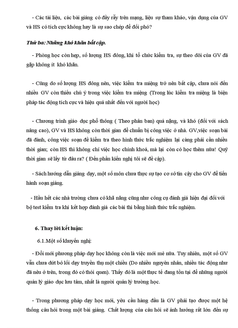 image for page Đổi mới PP kiểm tra đánh giá