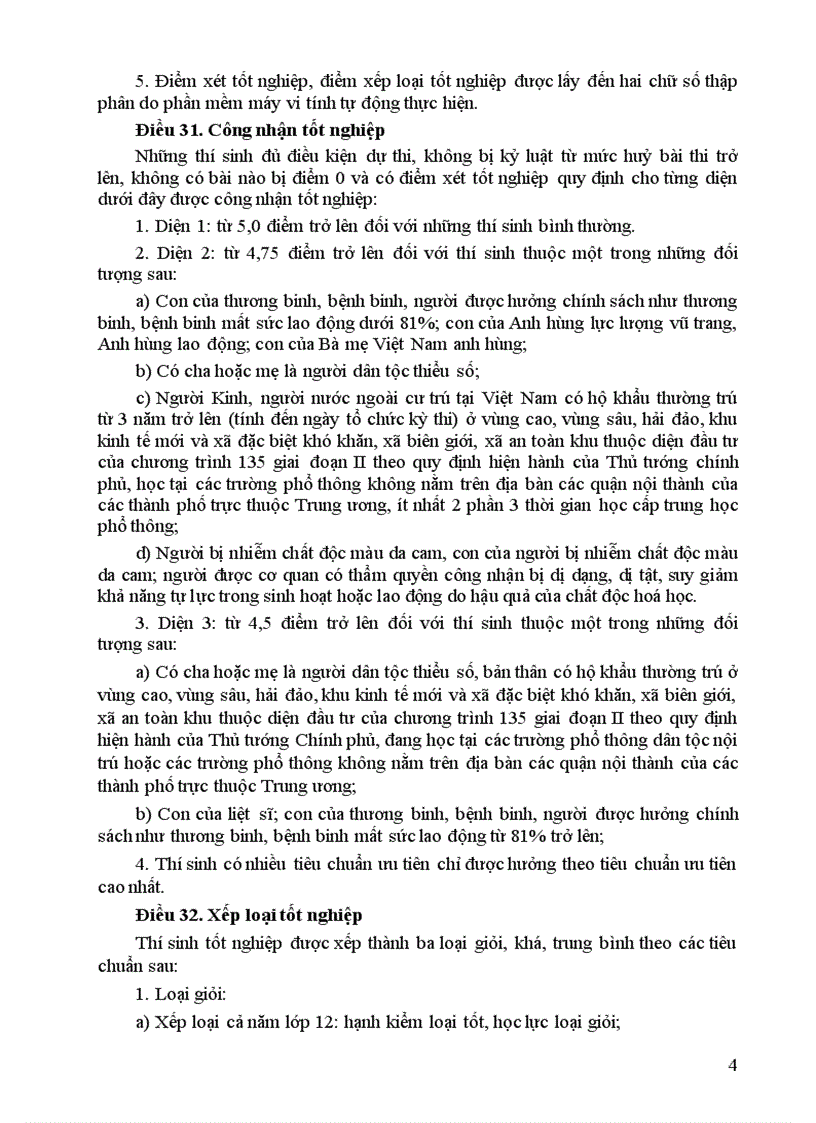 image for page Đối tượng điều kiện công nhận Tốt nghiệp THPT