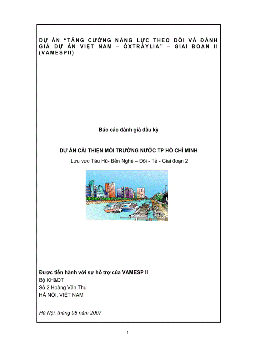 image for page Dự án cải thiện môi trường nước ở TP HCM