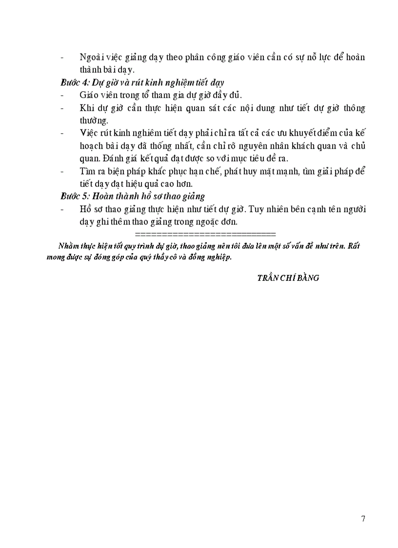 image for page Dự giờ thao giảng