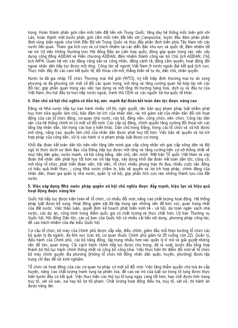 image for page Dự thảo báo cáo Đại hội XI