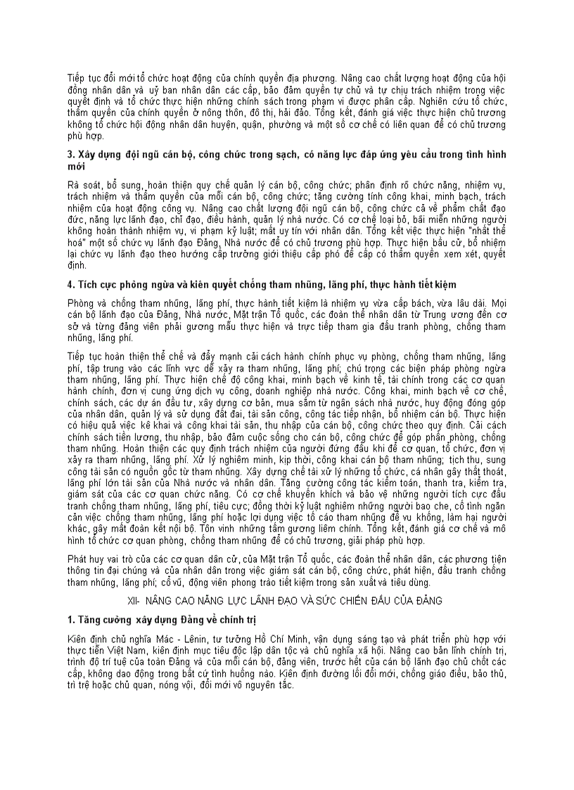 image for page Dự thảo báo cáo Đại hội XI