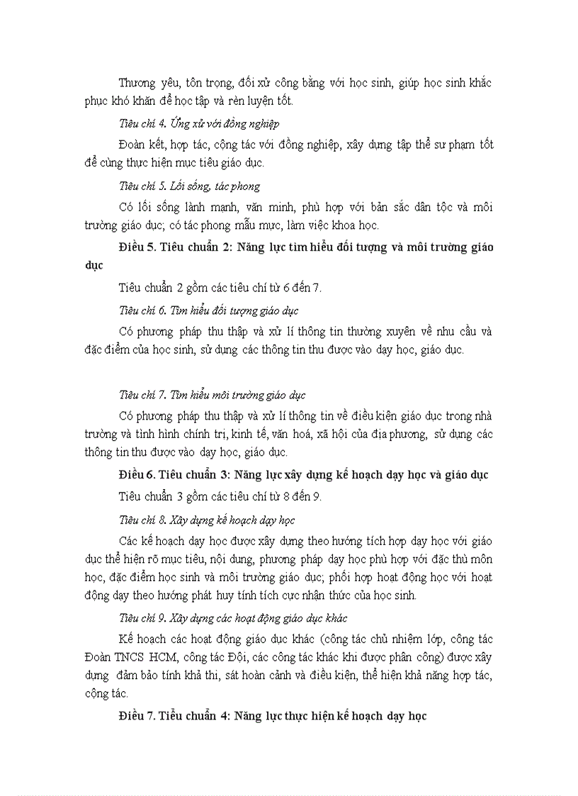 image for page Dự thảo chuẩn GV TH