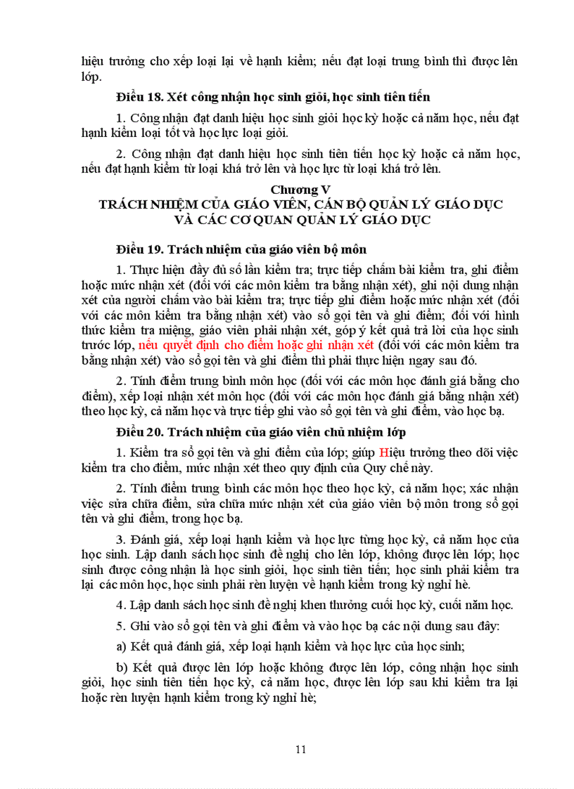 image for page Dự thảo Đánh giá xếp loại HS phổ thông