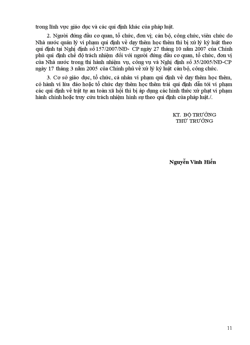 image for page Dự thảo dạy thêm học thêm