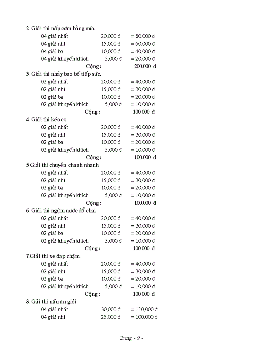 image for page Dự thảo kế hoạch tổ chức hội thi hội trại