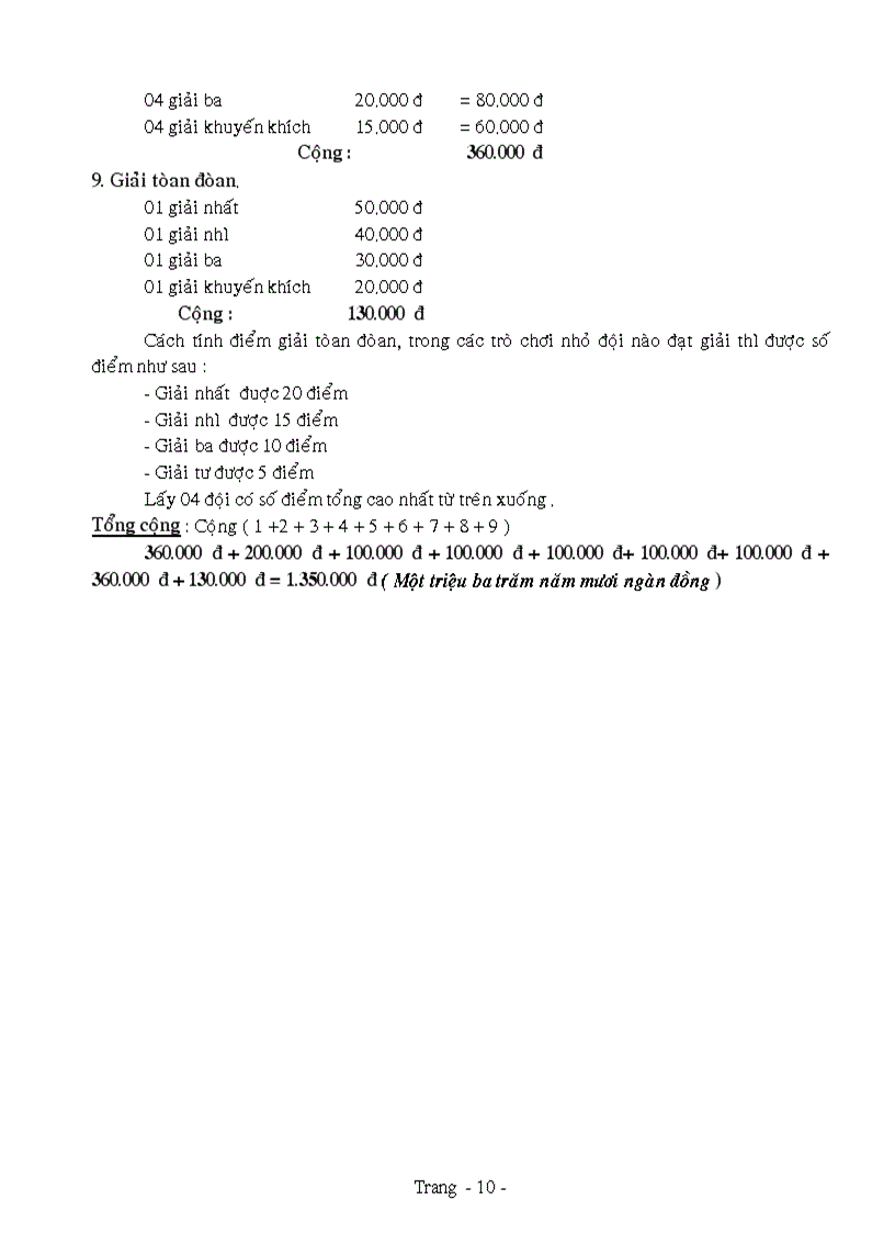 image for page Dự thảo kế hoạch tổ chức hội thi hội trại