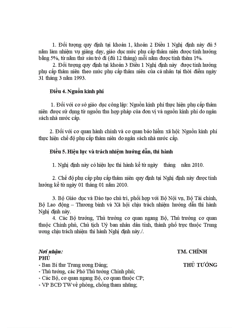 image for page Dự thảo nghị định thâm niên
