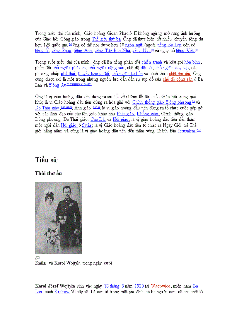image for page Đức Giáo hoàng Gioan Phaolô II