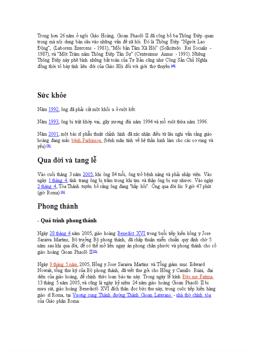 image for page Đức Giáo hoàng Gioan Phaolô II