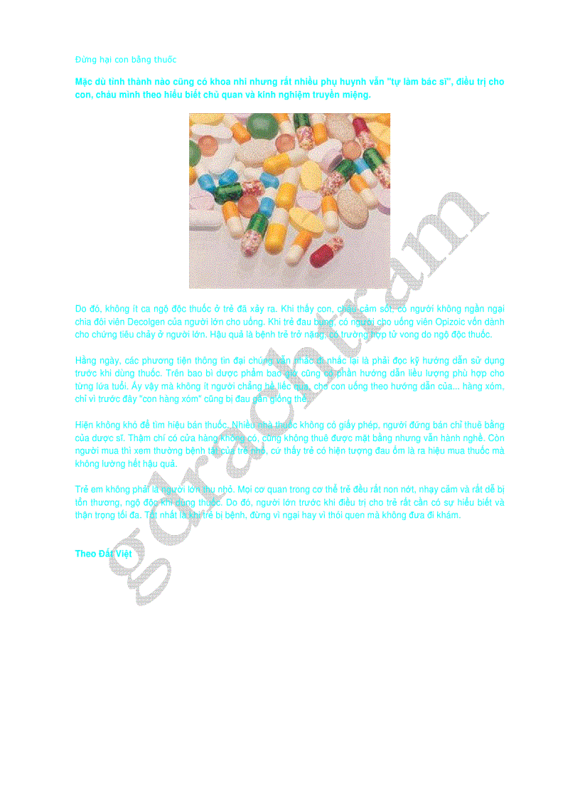 image for page Đưg2 hại con thuốc