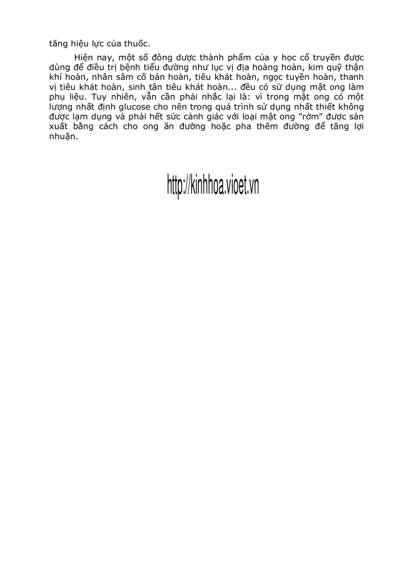 image for page Dùng mật ong trị bệnh tiểu đường