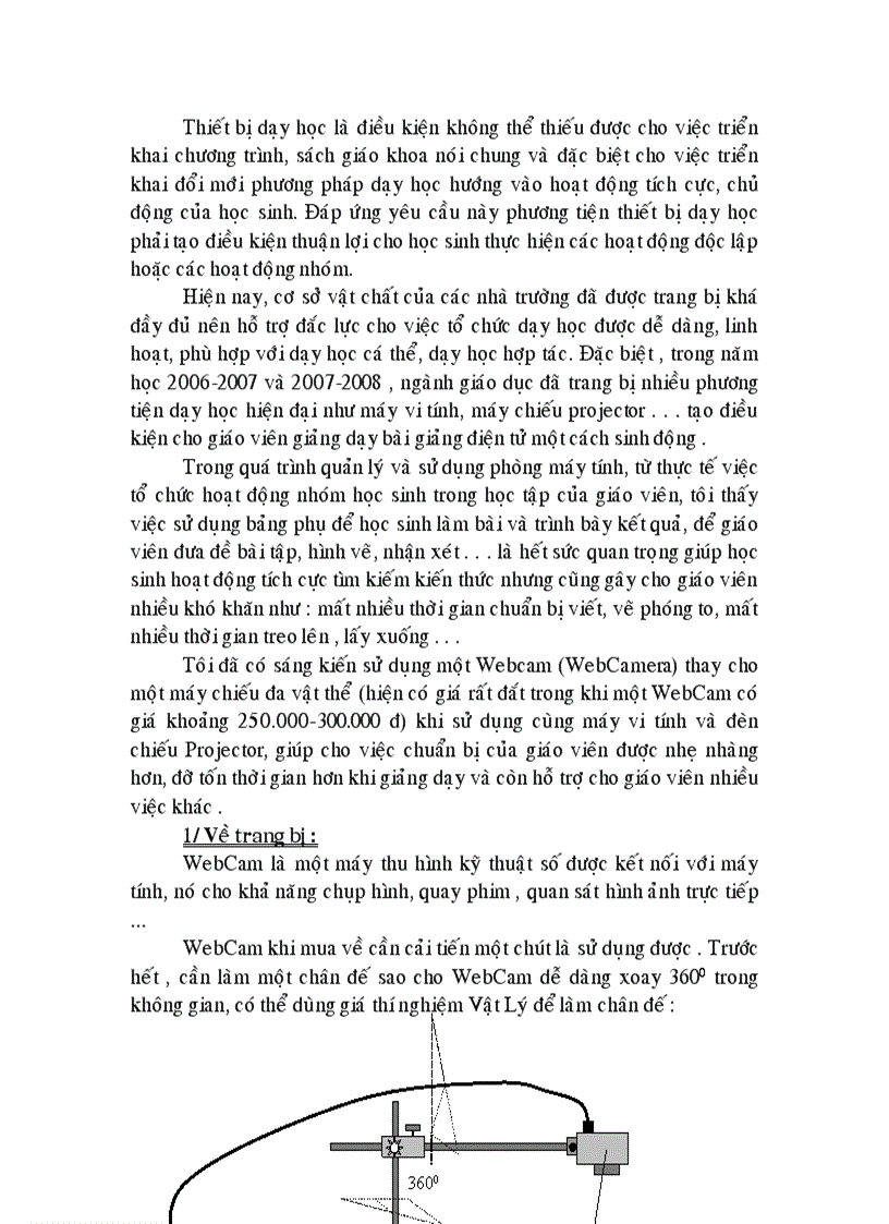 image for page Dùng Webcam thay máy chiếu đa vật thể