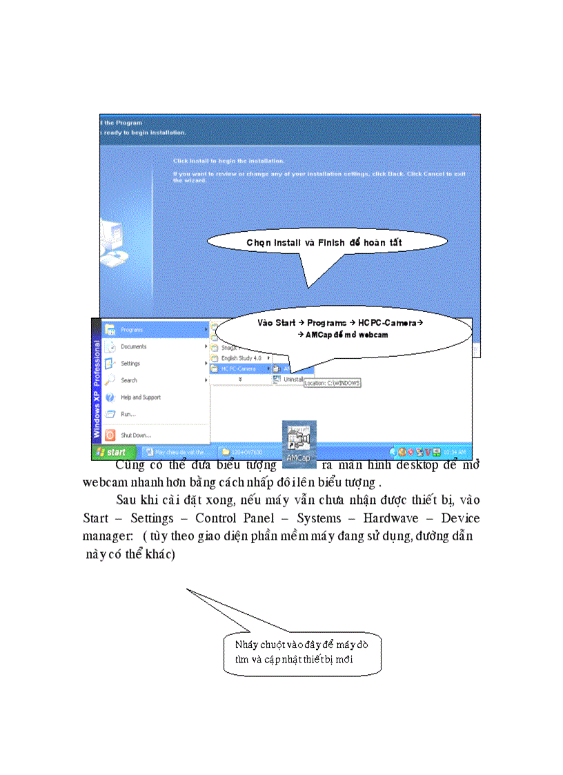 image for page Dùng Webcam thay máy chiếu đa vật thể