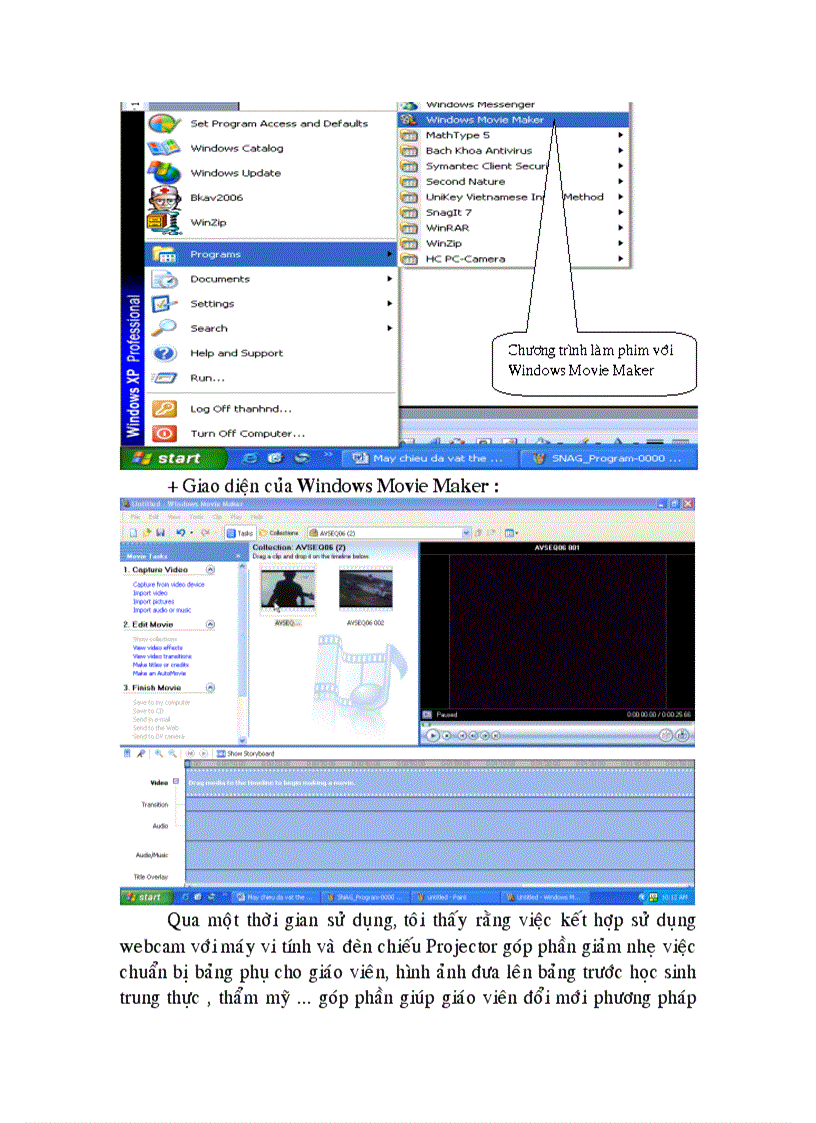 image for page Dùng Webcam thay máy chiếu đa vật thể