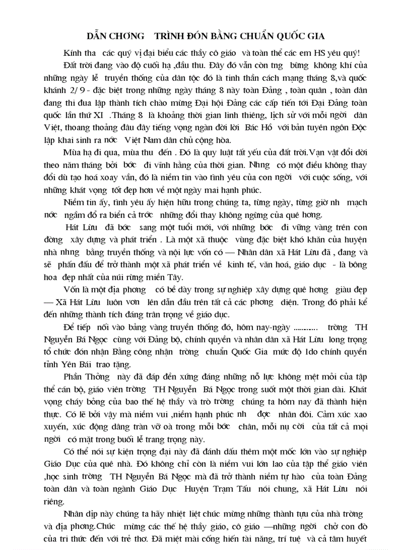 image for page Dv khai mạc trường chuẩn
