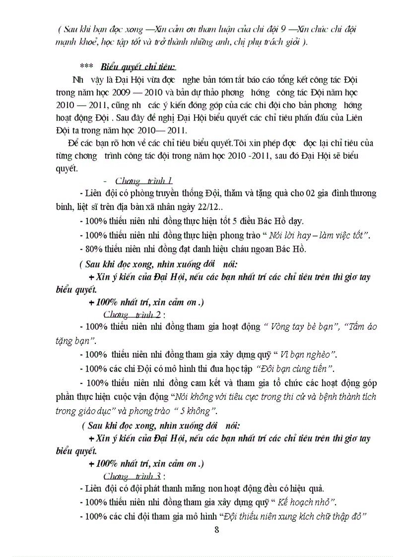 image for page Dẫn chương trình đại hội liên đội 1