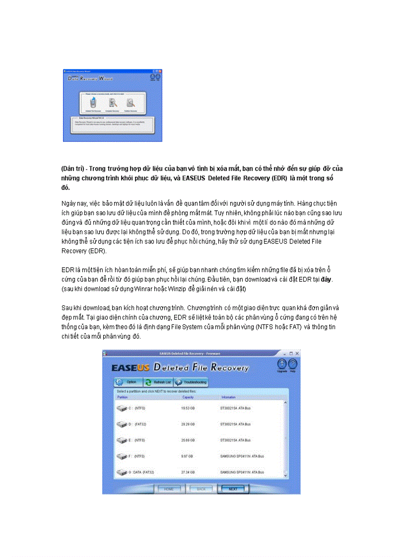 image for page EASEUS Deleted File Recovery EDR