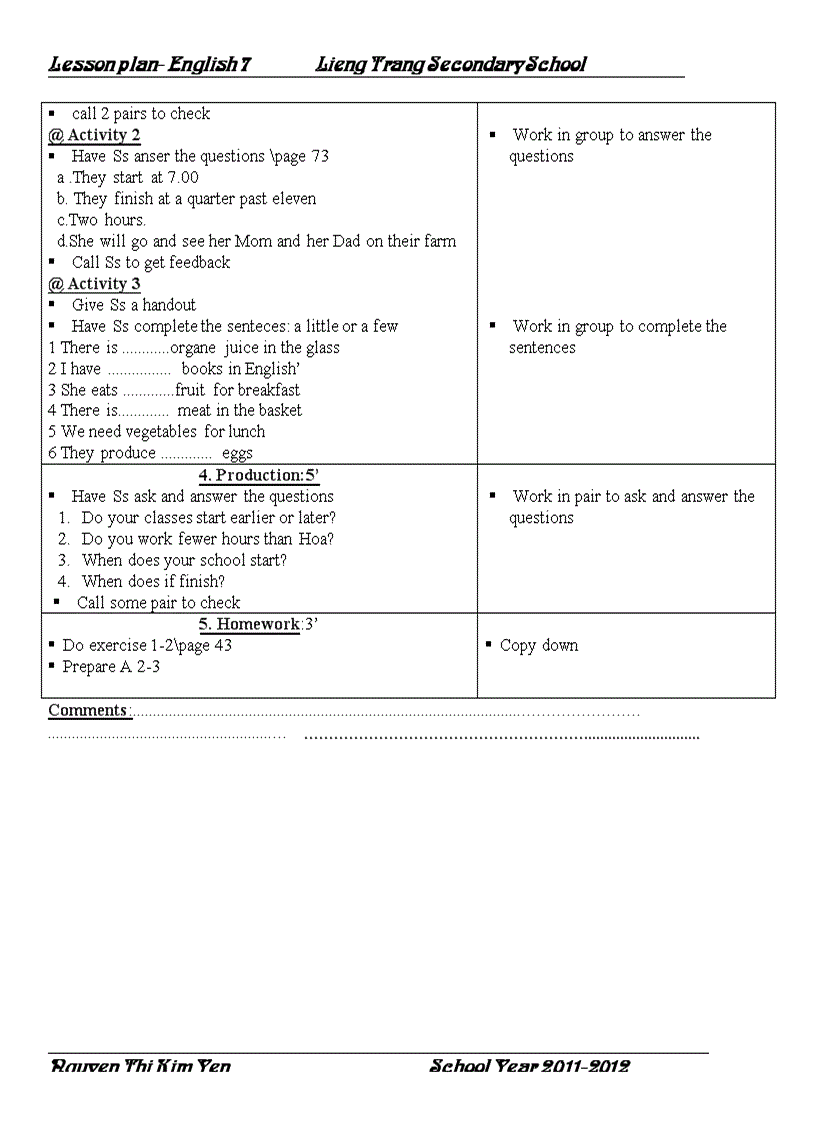 image for page English 7 tiết 41