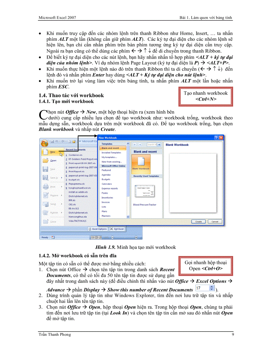 image for page Excel 2007