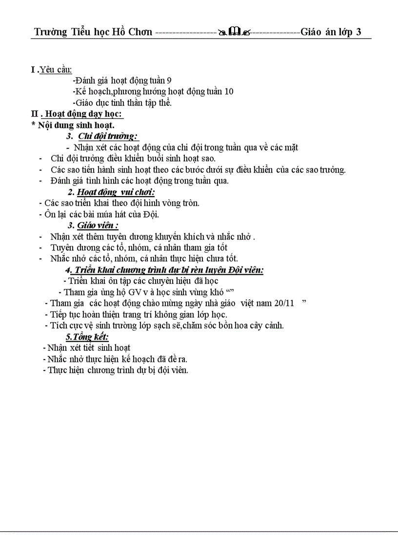 image for page G ÁN L3 Tuần 10 sáng chiều