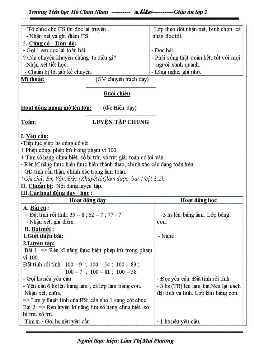 image for page G án lớp 2 tuần 17