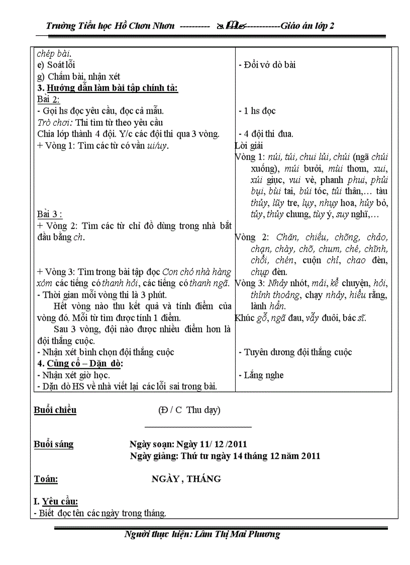 image for page G án tuần 16 lơp 2 sáng chiều