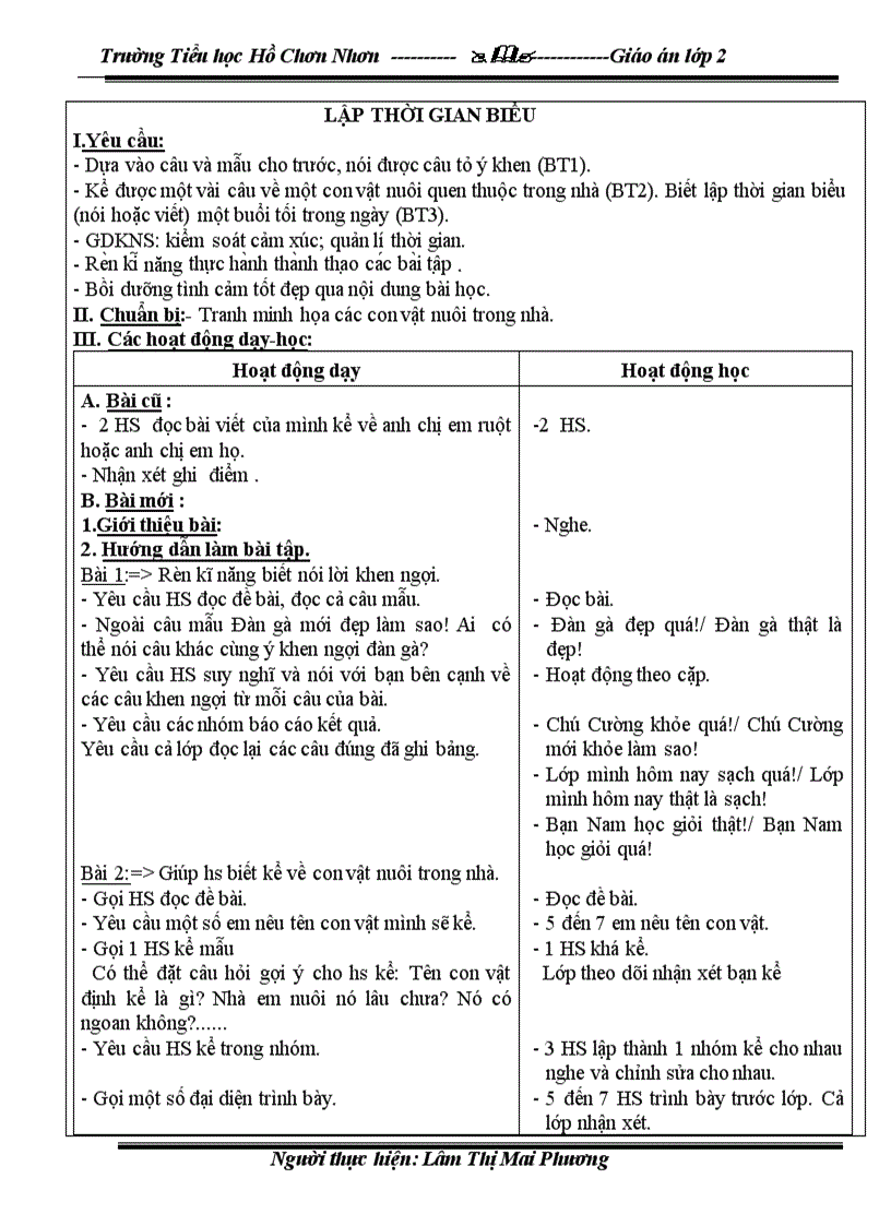 image for page G án tuần 16 lơp 2 sáng chiều