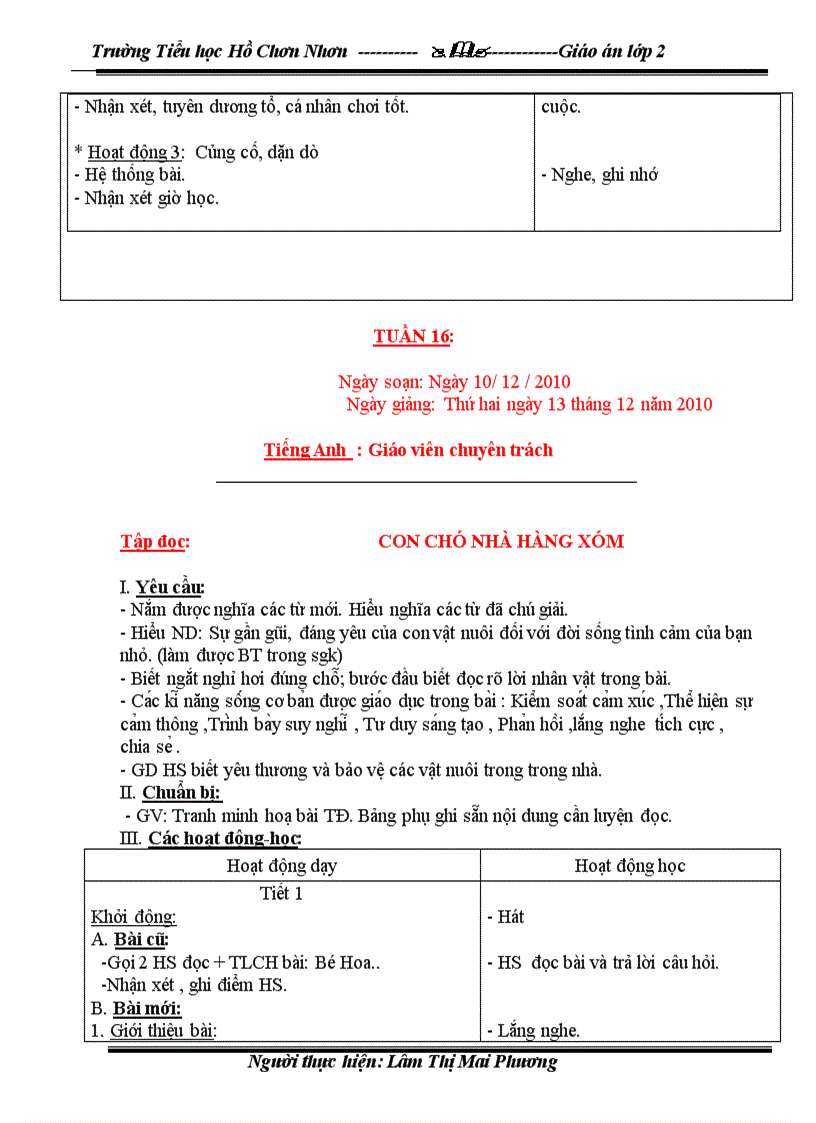image for page G án tuần 16 lơp 2 sáng chiều