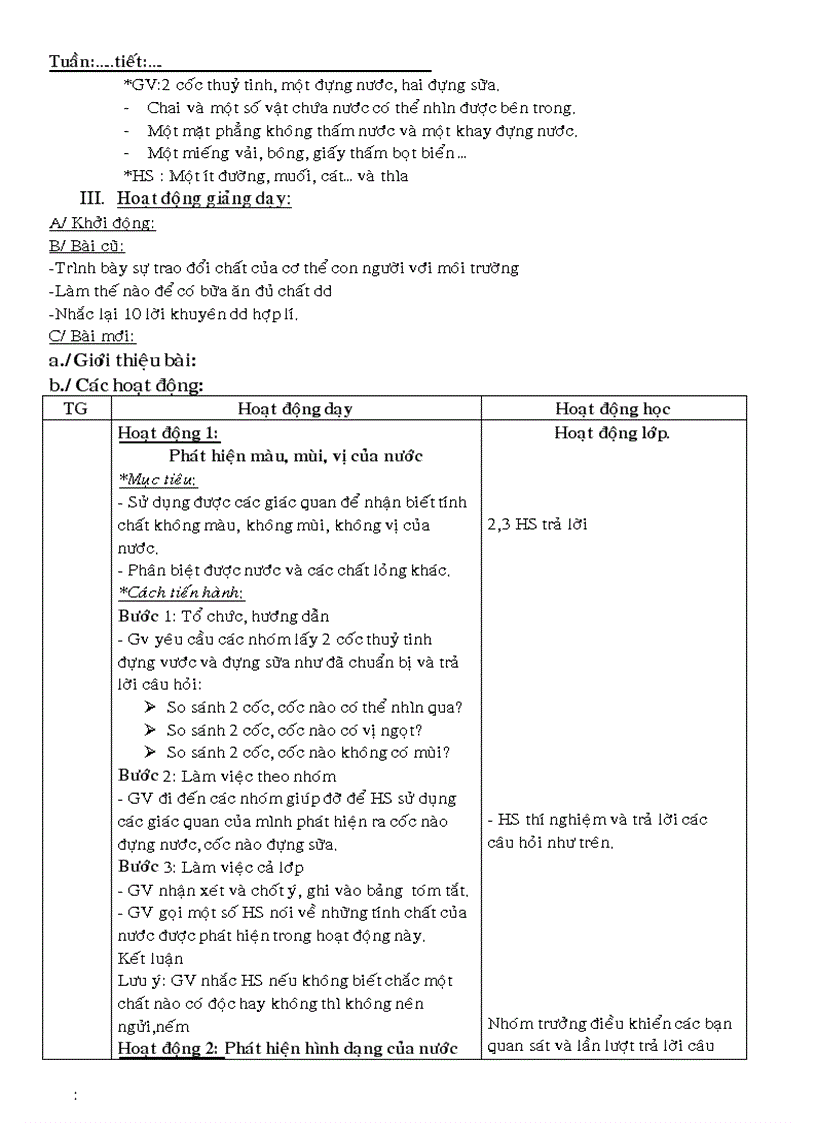 image for page GA các môn L4 Tuần 10