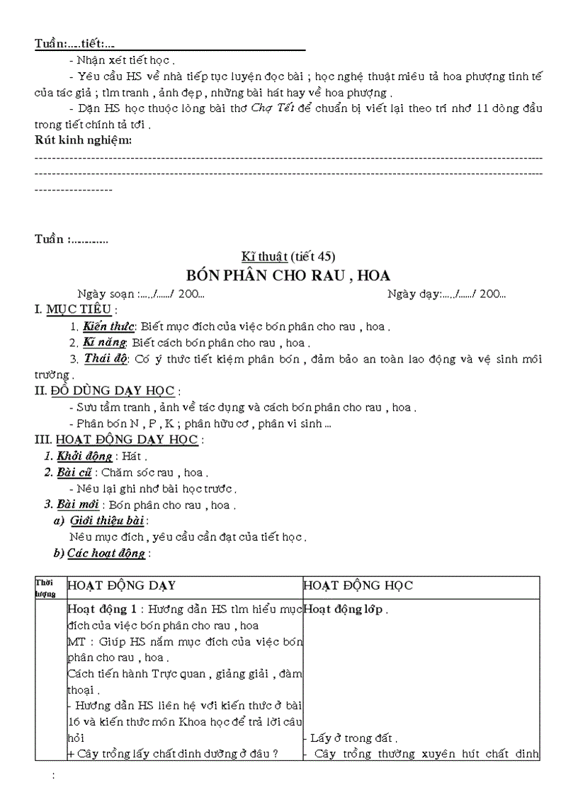 image for page GA các môn L4 Tuần 23