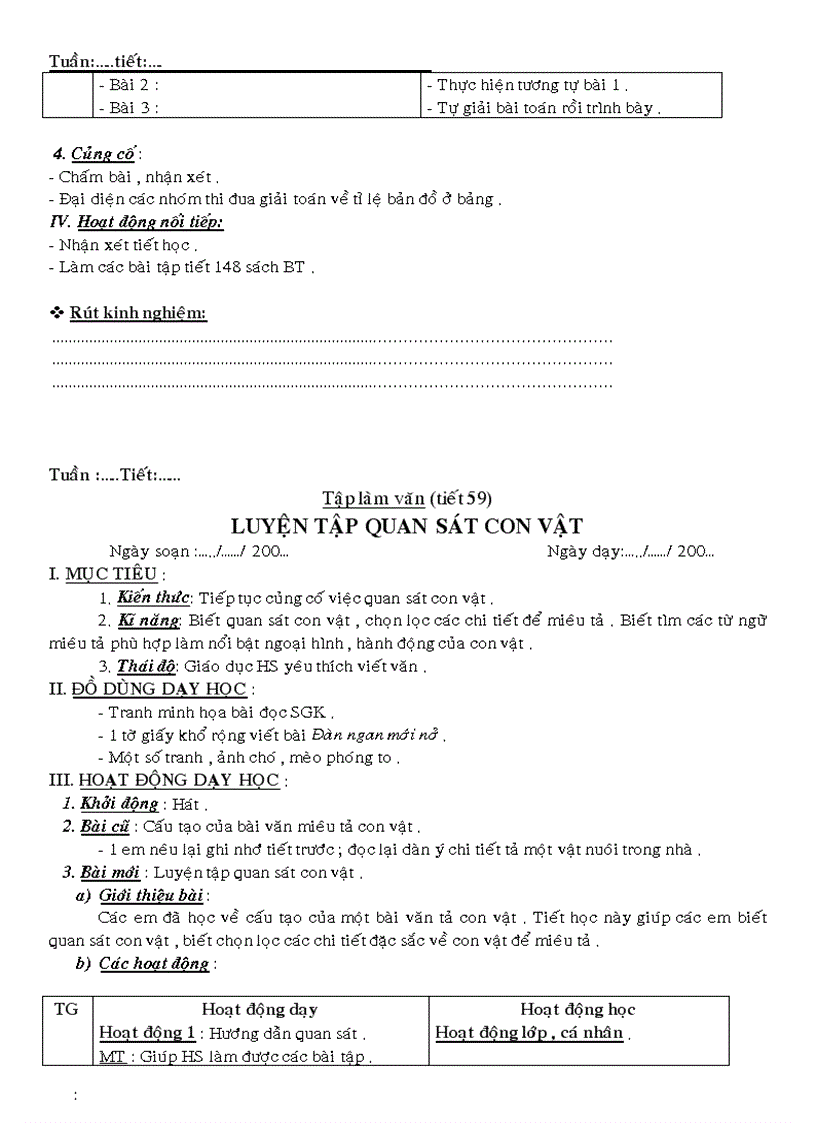 image for page GA các môn L4 Tuần 30