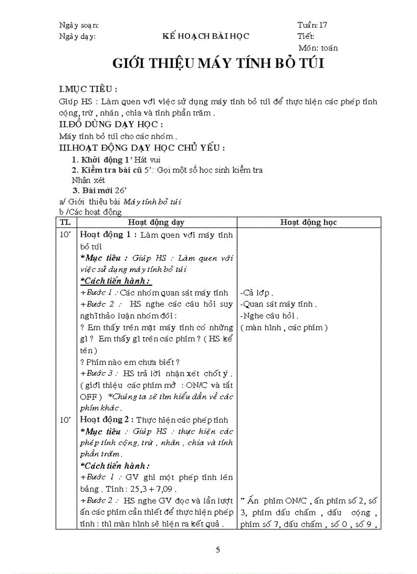 image for page GA các môn L5 Tuần 17