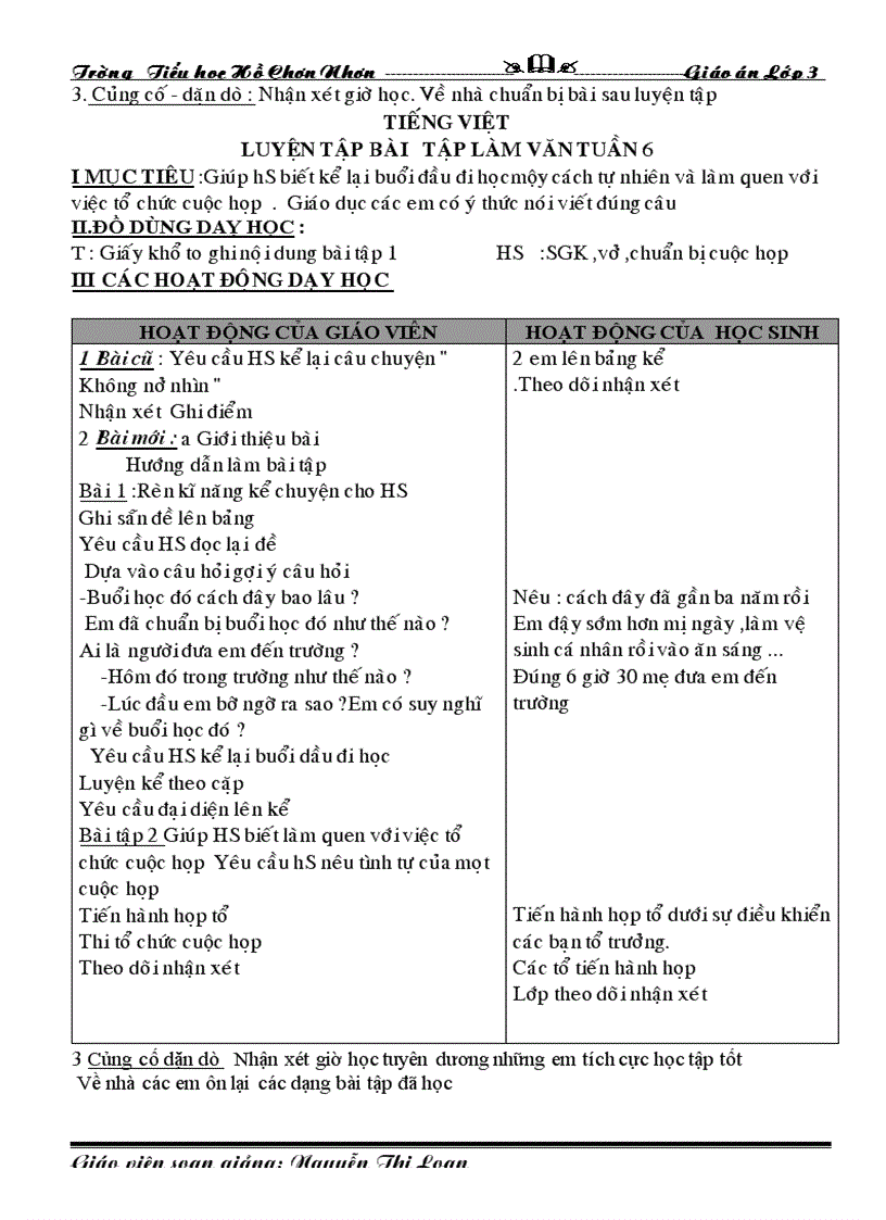 image for page GA chiều lớp 3 tuân 27