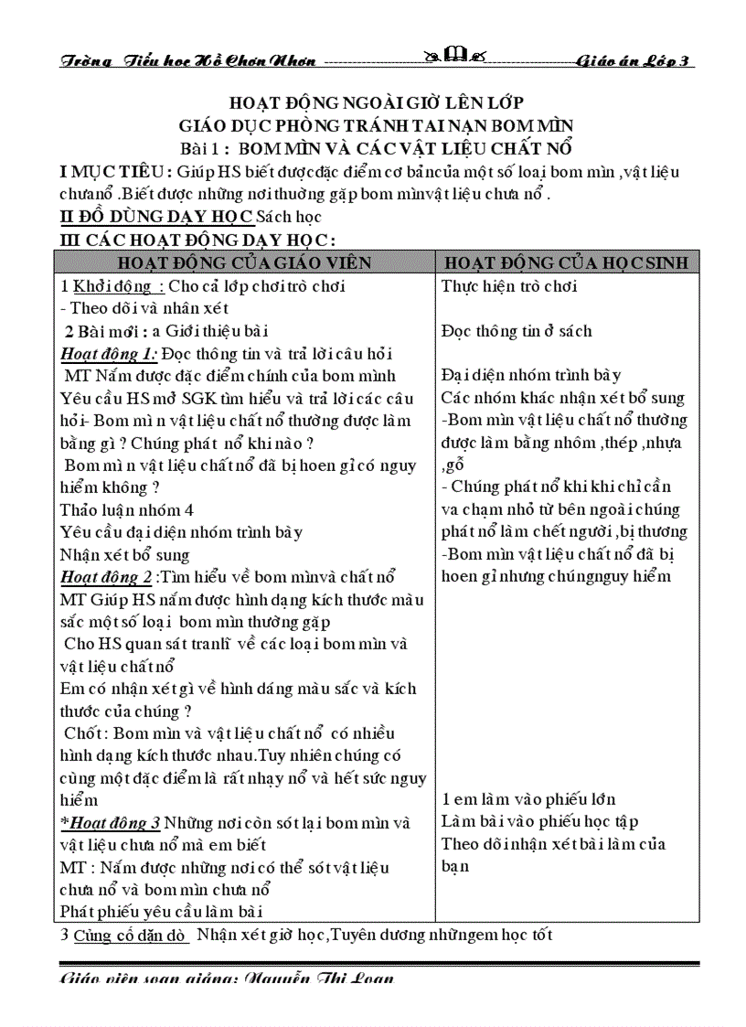 image for page GA chiều lớp 3 tuân 27