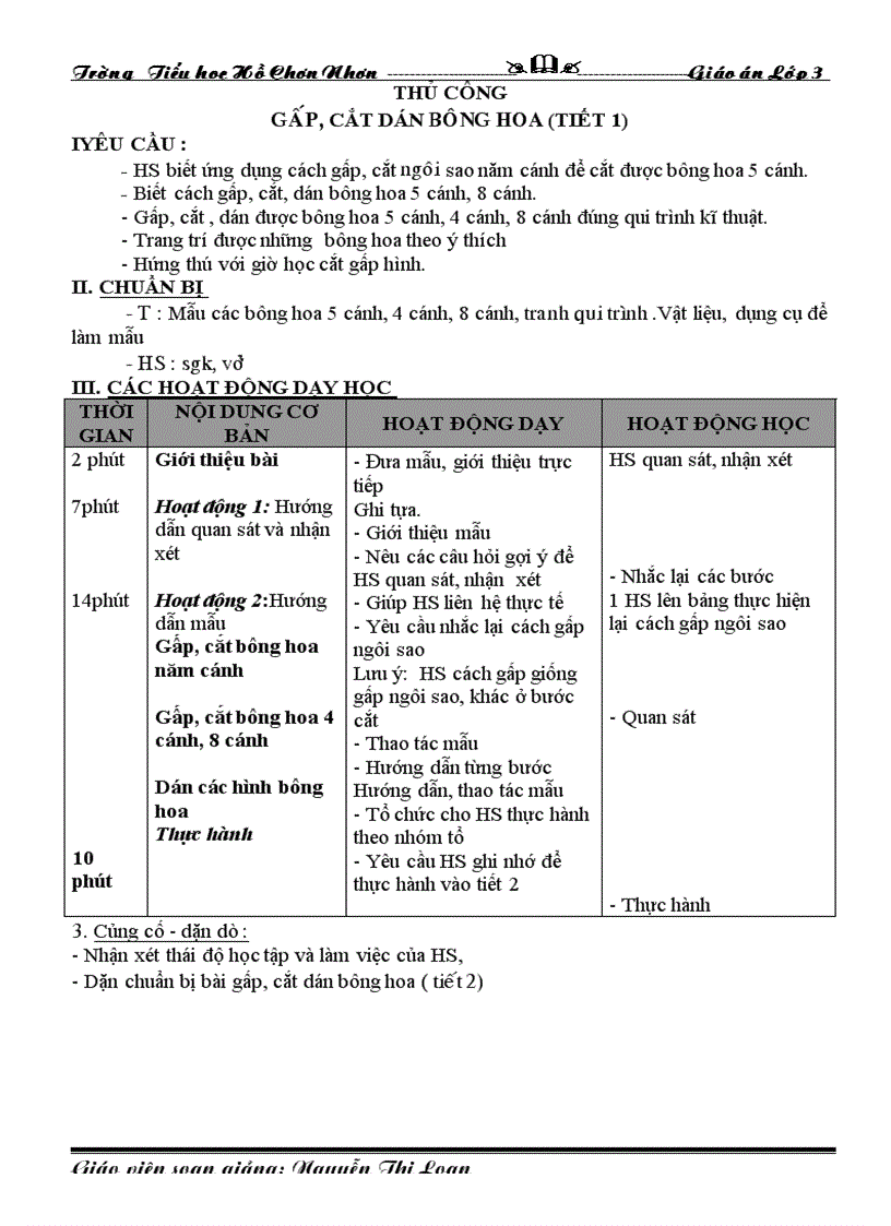 image for page GA chiều lớp 3 tuân 27