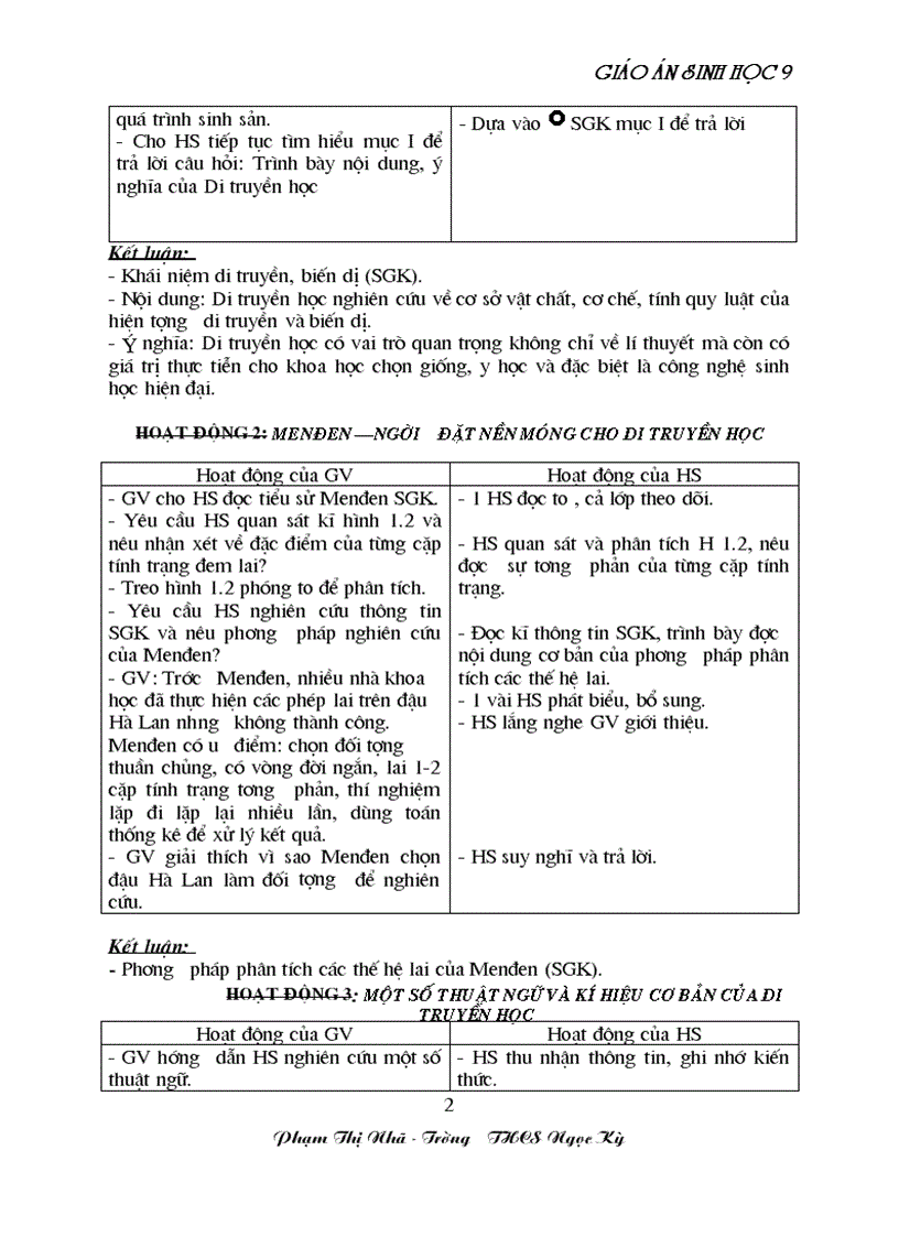 image for page GA sinh học 9 đã tích hợp môi trương Rất hay